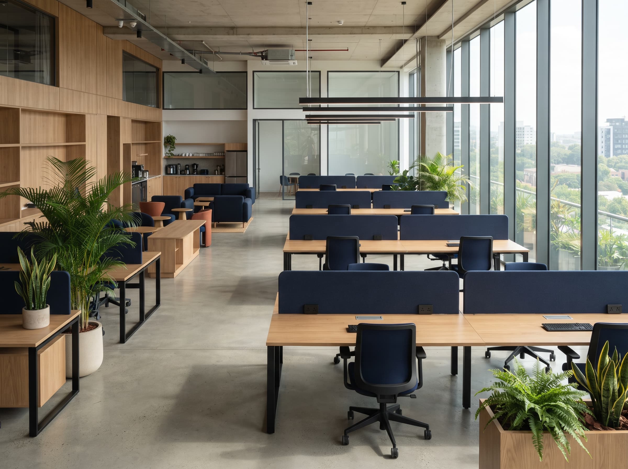 Modern coworking hub